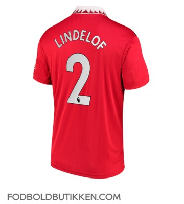 Manchester United Victor Lindelof #2 Hjemmebanetrøje 2022-23 Kortærmet